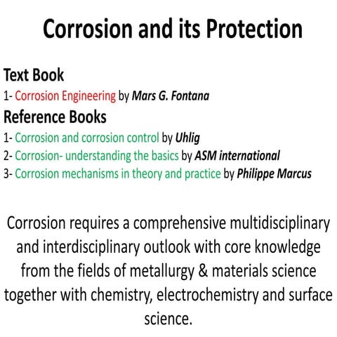 It is basically slides of corrosion andr