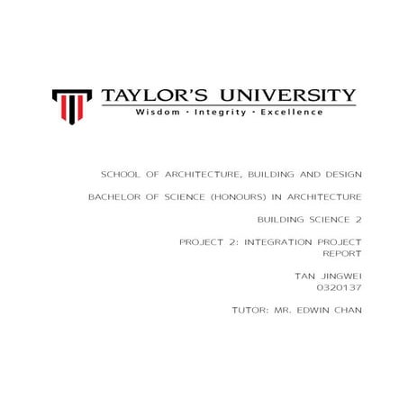 Building Science 2 - Integration Project (Report)