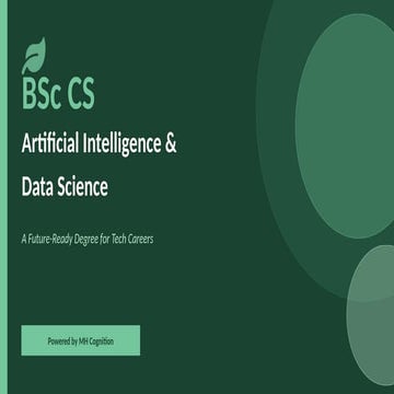BSc CS in Artificial Intelligence & Data Science: A Future-Ready Tech ...