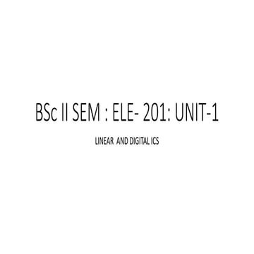 B sc ii sem unit 1