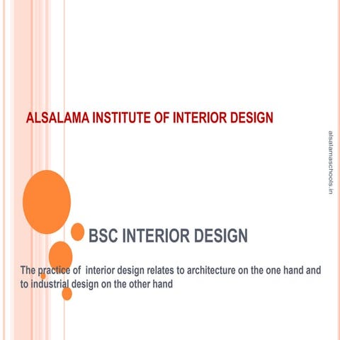 Bsc interior design Details