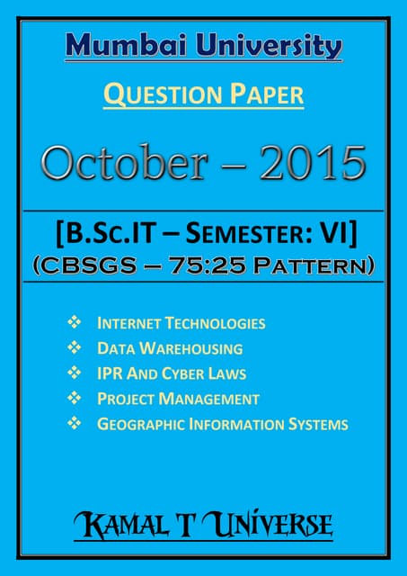 Green Computing (Question Paper) [April – 2017 | 75:25 Pattern] | PDF