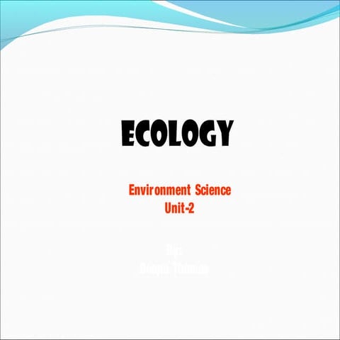 B sc micro, biotech, biochem i es u 2 ecology