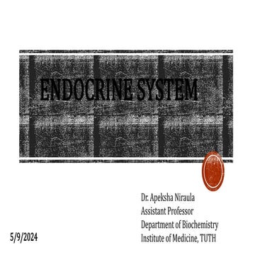 BSCMLTEndocrinology Introduction to Hormones