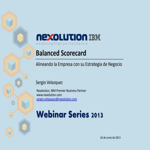 CUADRO DE MANDO INTEGRAL BALANCED SCORECARD | PPTX