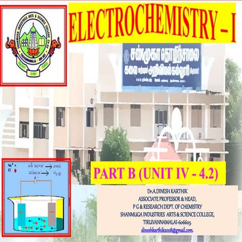 BSc V SEM B Electrochemistry 1.pptx