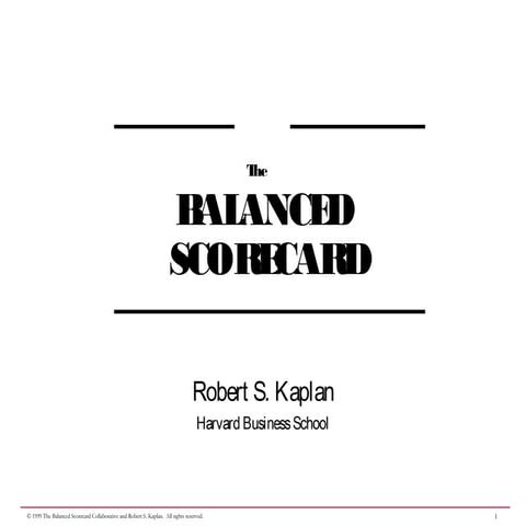 Balanced Scorecard
