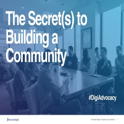 The Secret to Building Communities Online
