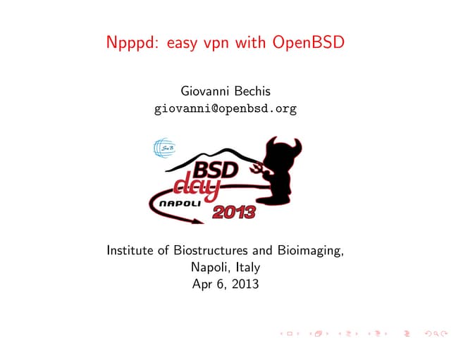 Npppd: easy vpn with OpenBSD