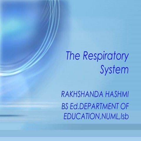 Bs ed gen sc,unit 14,respiratory system