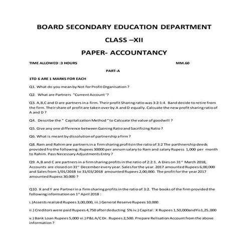 CLASS+2 BOARD PAPER 2021 | PDF