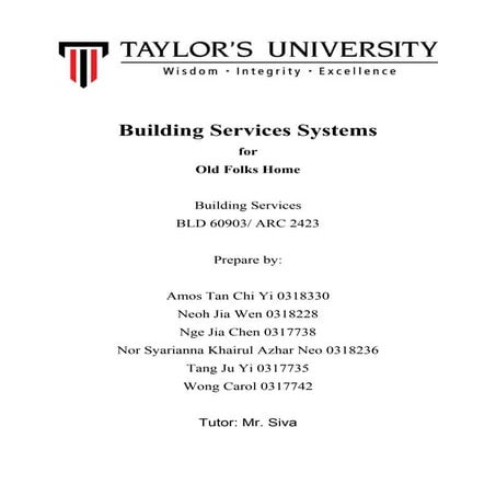 Building Services Report