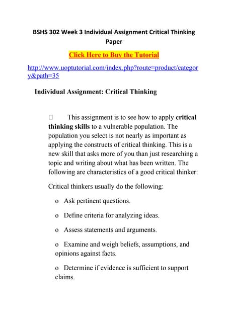 Phl 458 week 1 individual assignment critical thinking 02 picture