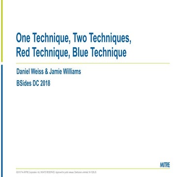 One Technique, Two Techniques, Red Technique, Blue Technique