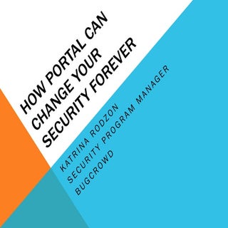 How Portal Can Change Your Security...