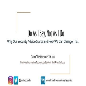 Do As I Say, Not As I Do