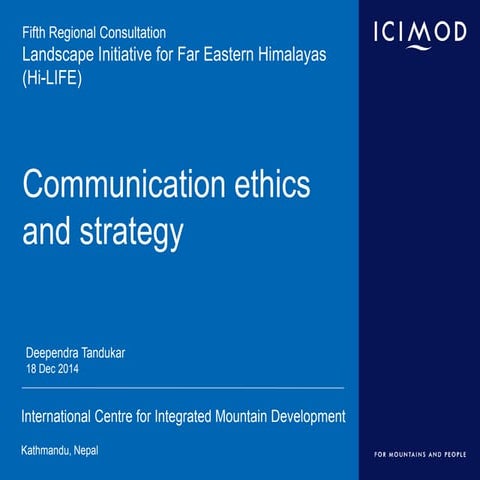 Communication Ethics and Strategy