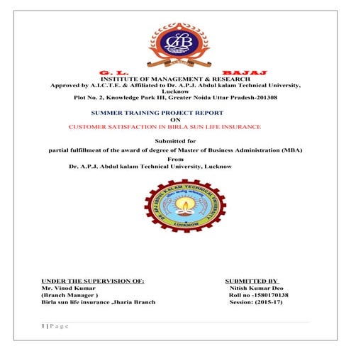 Bsli summer internship project1