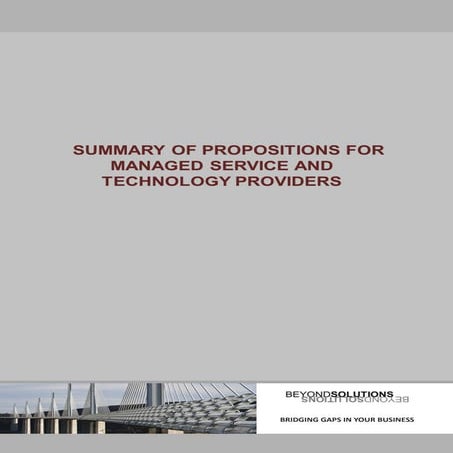 Growth Propositions for MSPs