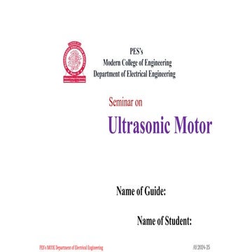 Seminar  and review on ultrasonic motor.pptx