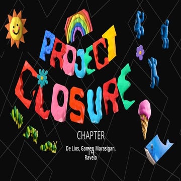 Project Management - Chapter Fourteen - The Project Closure