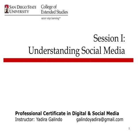 Understanding Social Media Fall 2013 class