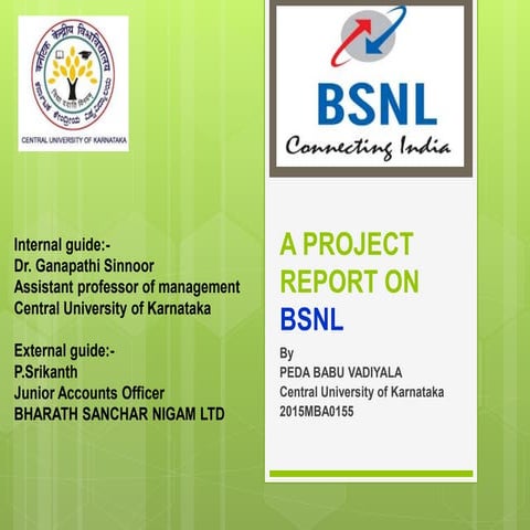 presentation on bsnl