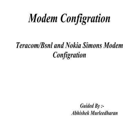Setting up wifi modem cum router(belkin) | PDF