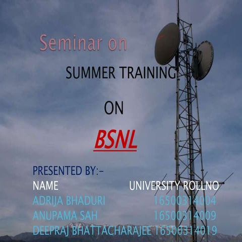 Bsnl presentation