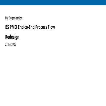 Comprehensive BS PMO End-to-End Process Flow Redesign for Project ...