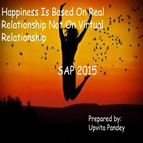 Real Vs Virtual Relationships | PPT