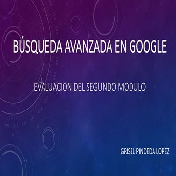 Búsqueda avanzada en google