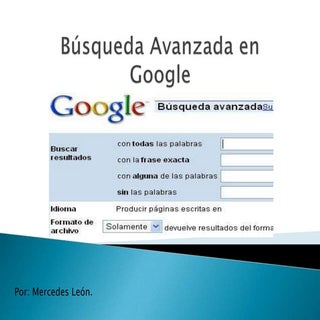 Búsqueda avanzada en google