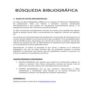 (2014-02-05) BÚSQUEDA BIBLIOGRÁFICA...