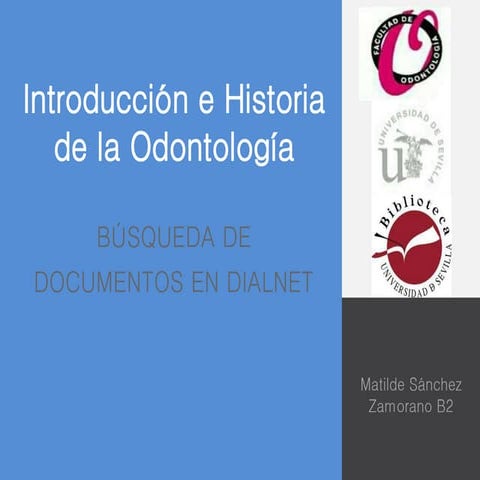 Búsqueda de documentos en dialnet