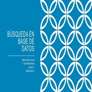 Búsqueda en base de datos paso a paso