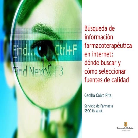 Búsqueda de información farmacoterapéutica en internet