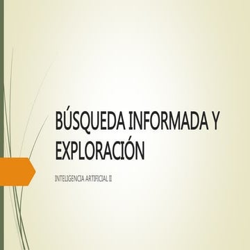 Búsqueda informada y exploración