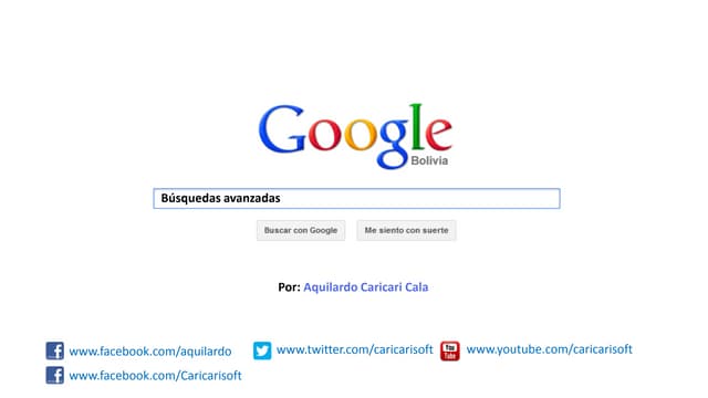 Búsquedas avanzadas en google (vers...