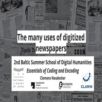 The many uses of digitized newspapers