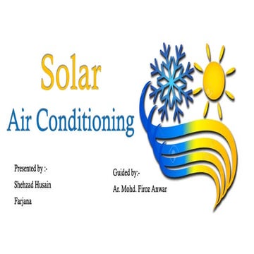  solar air conditioning  