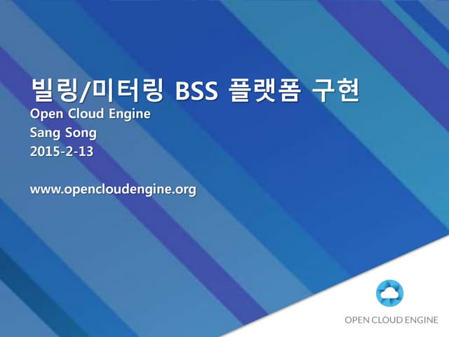 빌링:미터링 Bss platform구현