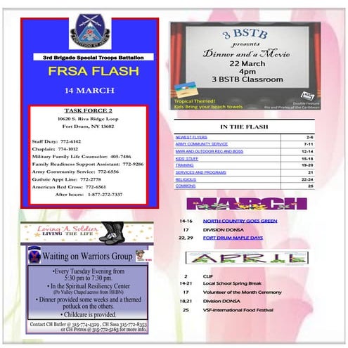 3 BSTB FF Week of 14 March