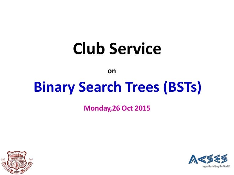 Introduction To Binary Search Trees