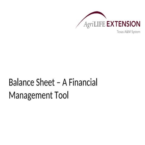 Statements of Financial Position - balance sheet