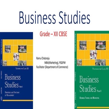 PPTs on CBSE Grade 12, Business Studies, Ch:1 Nature and Significance of Mana...