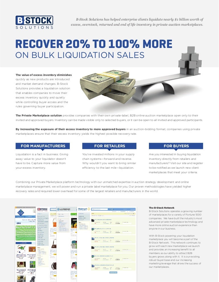 B Stock Solutions Brochure