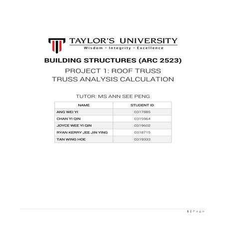 Truss Analysis Calculation