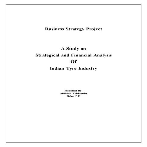 Indian Tyre Industry