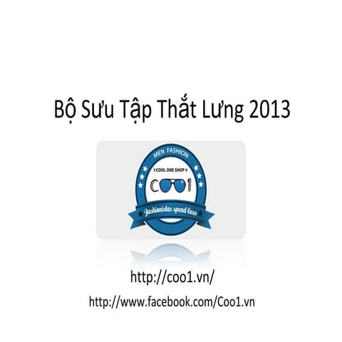BST thắt lưng nam thời trang 2013